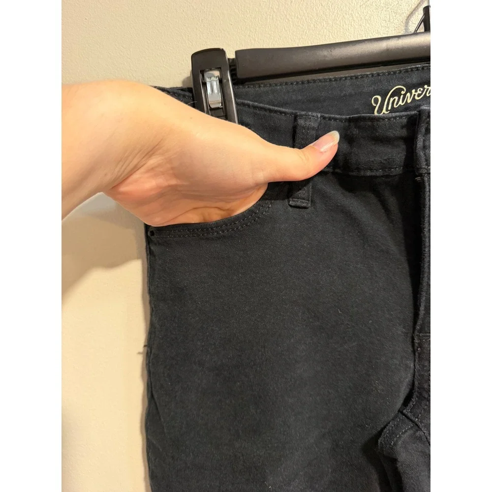 Universal Thread Womens Black Mid Rise Skinny Jeans Size 2/26R Stretch Denim